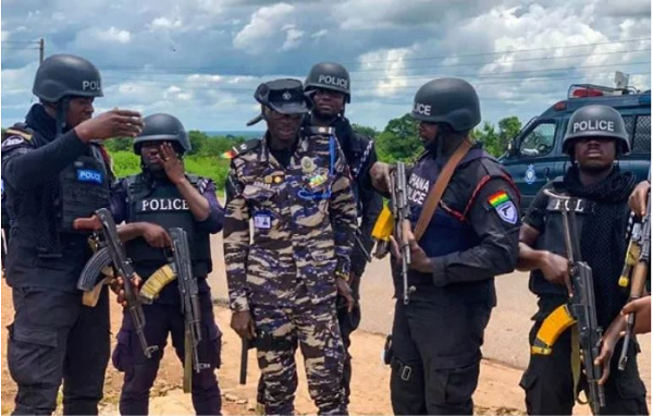 Some officers of the Ghana Police service