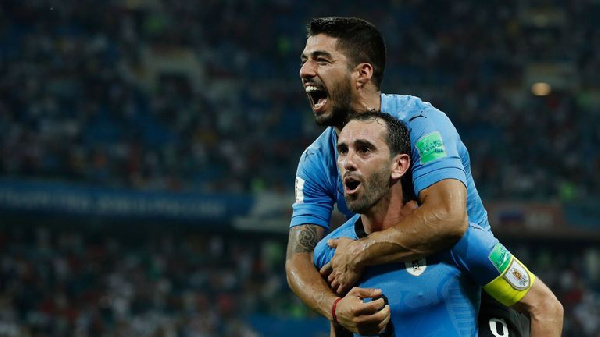 Uruguay duo Luiz Suarez and Diego God