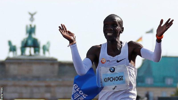 Kenyan Eliud Kipchoge is the  world