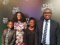 Mr. and Mrs. Nyantakyi with kids