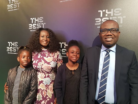 Mr. and Mrs. Nyantakyi with kids