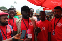 Convener of  FDAG, Kojo Danquah and some members of the group