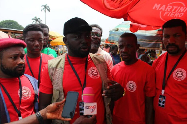 Convener of  FDAG, Kojo Danquah and some members of the group