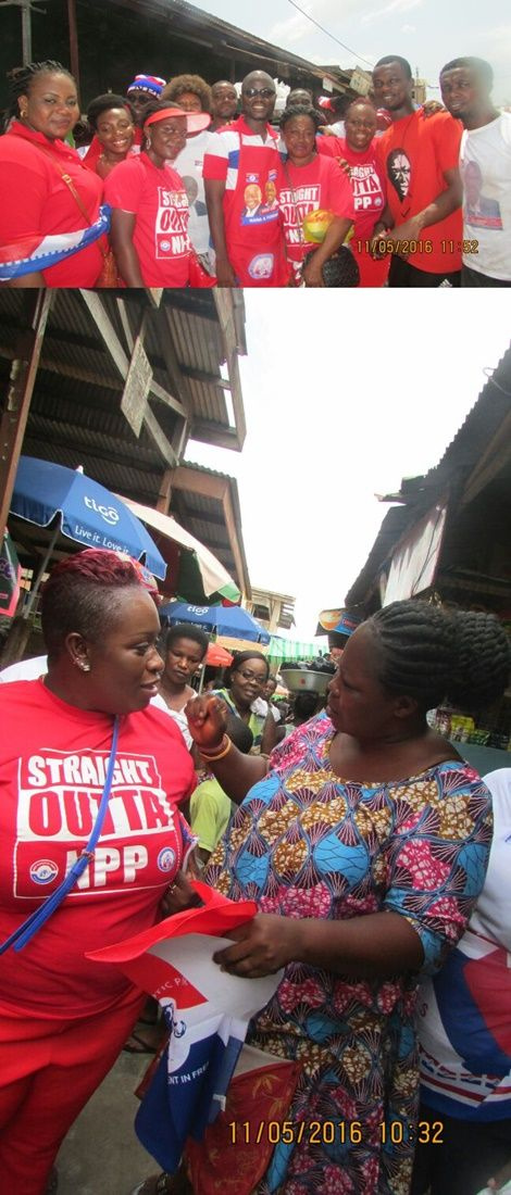 Some members of the PYM persuading the electorate to join the campaign for change.