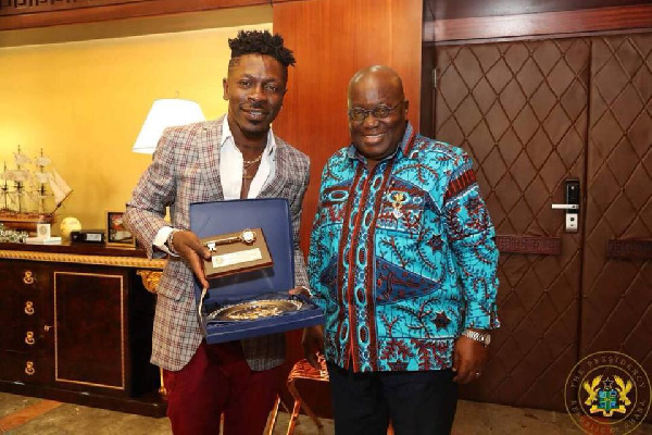 Shatta Wale has finally visited the President of the Republic of Ghana, Nana Addo Dankwa Akufo-Addo