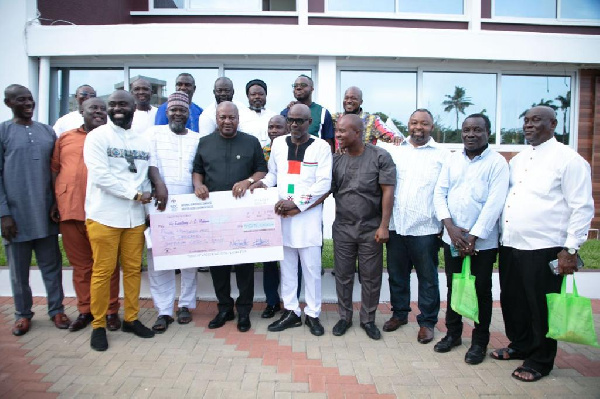 NDC Greater Accra Constituency Chairmen during the presentation