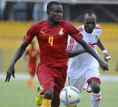 Nti Mensah in action for Ghana