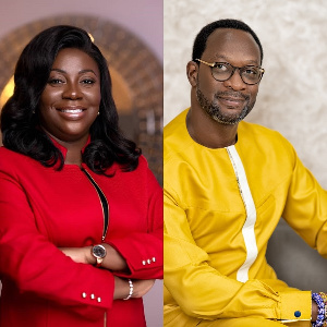 CEO of Vodafone Ghana, Patricia Obo-Nai and CEO of MTN Ghana, Selorm Adadevoh