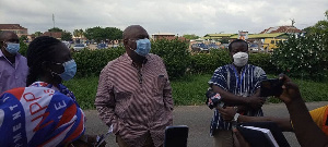 Mr Boakye Agyarko's visit to the polling centre to cast his vote this morning