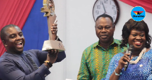 The 2019 trophy being displayed during the launch