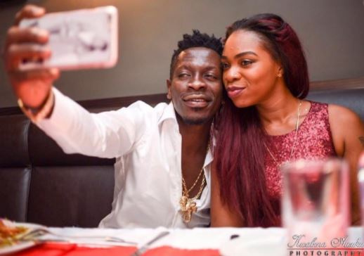 Shatta Wale with his 'former' girlfriend, Shatta Michy