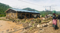 A view of the aftermath of the floods triggered by heavy rainfall in western and northern Rwanda