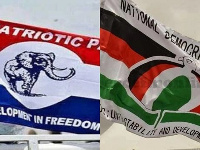 Flags of the NPP and the NDC