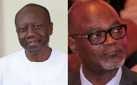 Ken Ofori-Atta (left), Dr Kofi Amoah (right)