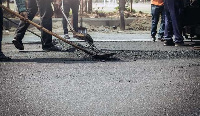 A road being constructed