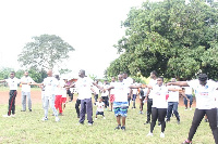 The Zoomlion staff were treated to intensive aerobics upon climbing the mountain