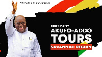 Akufo-Addo recently toured the region