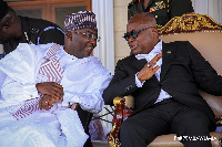 Dr. Mahamudu Bawumia (left) with President Akufo-Addo (right)