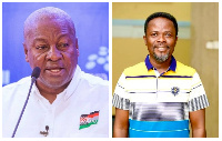 Former president John Mahama and Dan Kwaku Yeboah