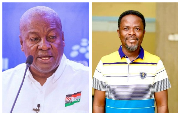 Former president John Mahama and Dan Kwaku Yeboah