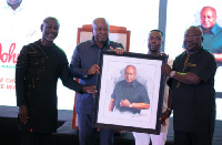 Capt. Rtd. Prince Kofi Amoabeng, John Dramani Mahama and some members of NDC