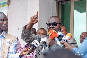 Member of Parliament for Bantama, Francis Asenso-Boakye speaking at the Islamic SHS