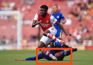 Thomas Partey Tackle Injury