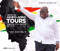 President Akufo-Addo has started his tour of the Western North Region