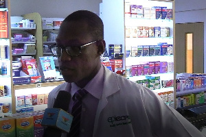 Pharmacist at East Cantonments Pharmacy, Johnson Osei