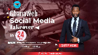 Adjetey Annan will be in charge of GhanaWeb's Facebook and Instagram pages on Monday