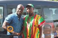 Osei Asibey and Stephen Appiah