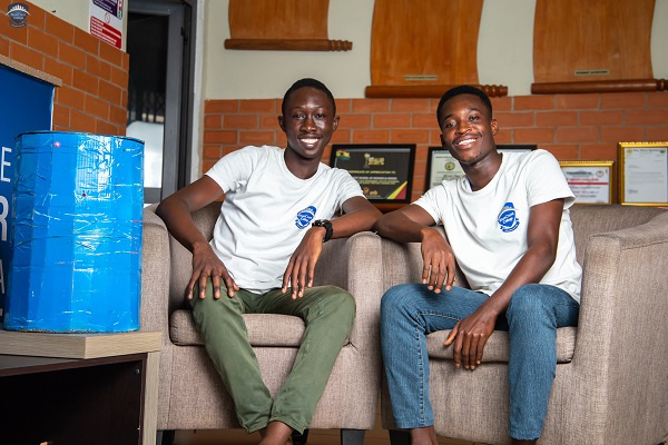 Felix Botwe and Ernest Ghansah BlueCrest University College duo created a Smart Bin