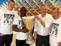 Former Black Stars striker, Anthony Yeboah ( Second from left)