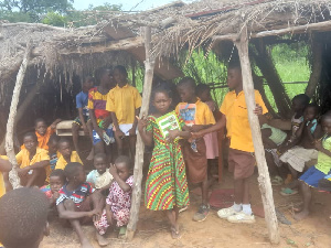 Students are currently learning in makeshift structures that are poorly equipped