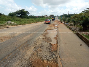 A road in a deplorable state (File photo)