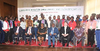 Stakeholders of the Ghana Key Population Unique ID System in a group photo