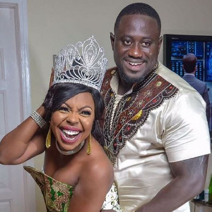 Afia Schwarzenegger with her new husband