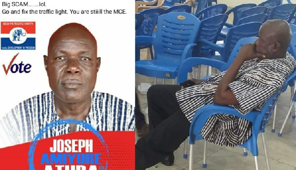 Joseph Amiyuure was mocked on Facebook after his defeat