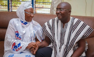 Vice President, Mahamudu Bawumia and mother