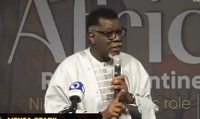 Mensa Otabil speaking at The Platform Nigeria’s programme held in October 2023