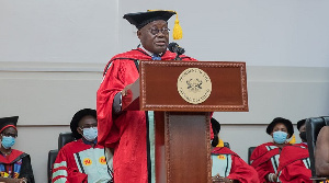 President Nana Akufo-Addo received an Honorary Doctorate degree from UCC on May 29, 2021