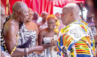 The Asantehene, Otumfuo Osei Tutu II and Juabenhene, Daasebre Otuo Siriboe II (right) were present