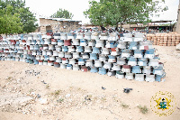 Some of the cookstoves being distributed by the government