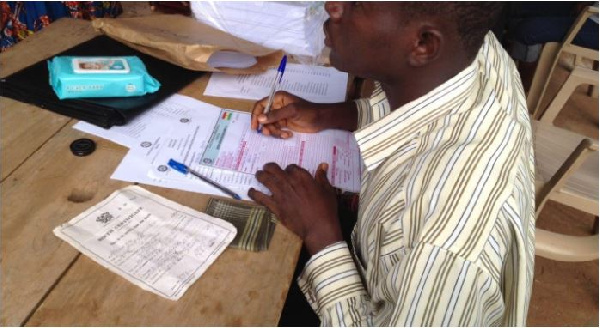 Voters register exercise