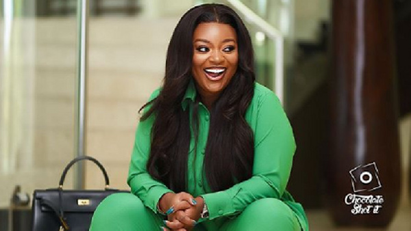 Jackie Appiah in green outfit