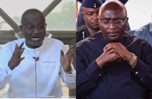 MP for Assin Central (L) and Vice President, Dr Mahamudu Bawumia (R)