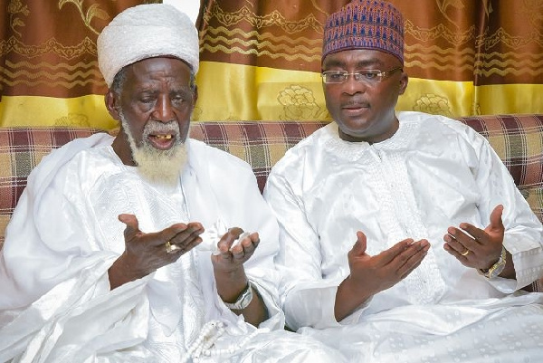 Vice President Dr Mahamudu Bawumia with Chief Imam