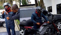 President John Dramani Mahama reportedly went on bike riding yesterday, Sunday June 12