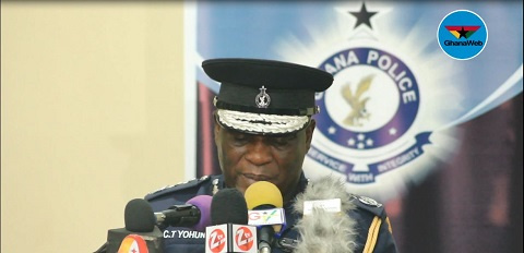 COP Yohunu was in Lamashegu to deliver the IGP's message | File photo