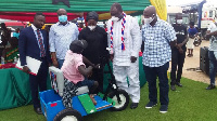 The tricycle was presented to 20 PWDs in the Asokwa Municipality